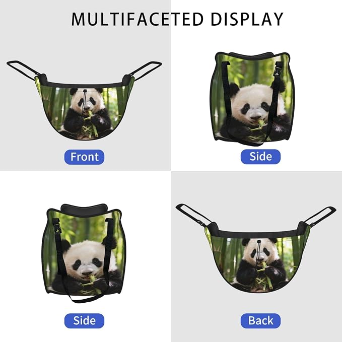 Cute panda Car Seat Organizer-Backseat Storage Bag for Travel | Waterproof Durable. Holds Snacks Gear Essentials. Fits Most Cars.