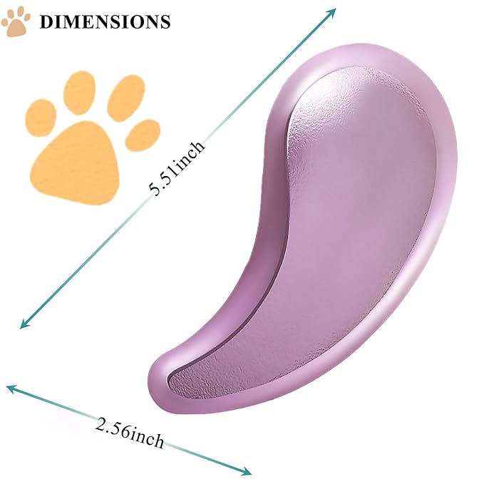 Small Dog Brush, Soft Pet Grooming Brush for Shih Tzus, Yorkies, Maltipoos, Maltese, Puppy Massaging Hair Brush, Cat Brush, for Small Animals Rabbits of All Hair Types (Frosted Pink)