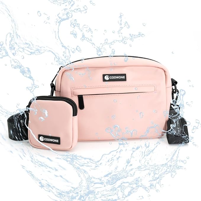 Dog Treat Pouch with Removable Small Pet Training Treat Pouches, Built-in Poop Bag Dispenser, Adjustable Shoulder Strap Cross Body Dog Walking Bag (Pink)