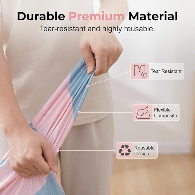 No‑Pump Vacuum Storage Bags, 2026 New Extra Large Space Saver Bag, Press & Seal Reusable Space Saver Bags, No Pump Needed, for Jumbo Clothes Bedding,Comforters,Off‑Season Gear (2, 100x80x30cm)