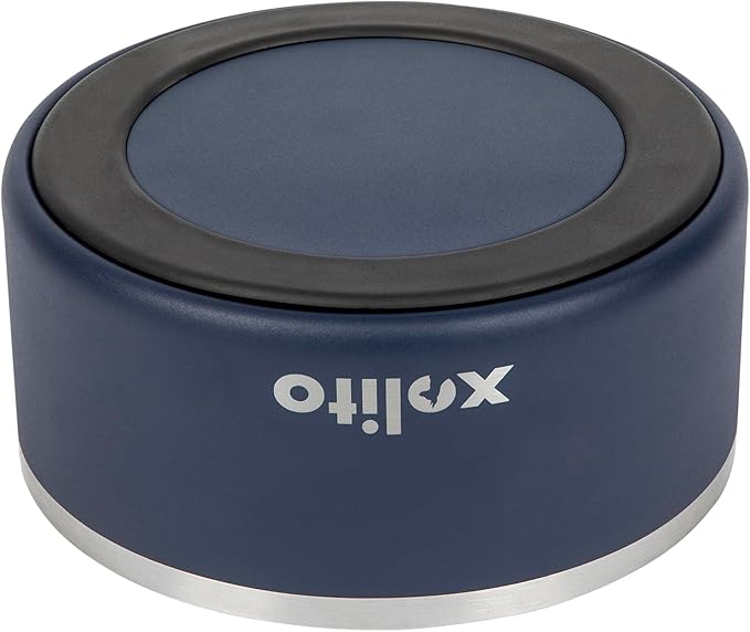 Xolito Pets Stainless Steel Dog Bowl 64 oz - Non-Slip Insulated Water Bowl for Large Dogs - Heavy Duty Double Wall Metal Feeder for Food & Water, Dishwasher Safe (Blue)