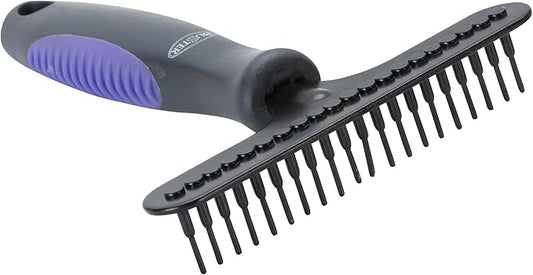 Kruuse Buster Large Purple Grooming Tool – Removes Loose Undercoat Hair Gently