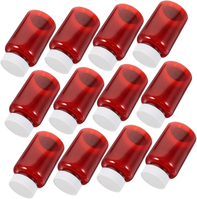 Ipetboom 16Pcs Empty Pill Bottles Securely Seal Your Medications Durable Pet Containers for Travel and Home Storage UV Protection for Quality Assurance