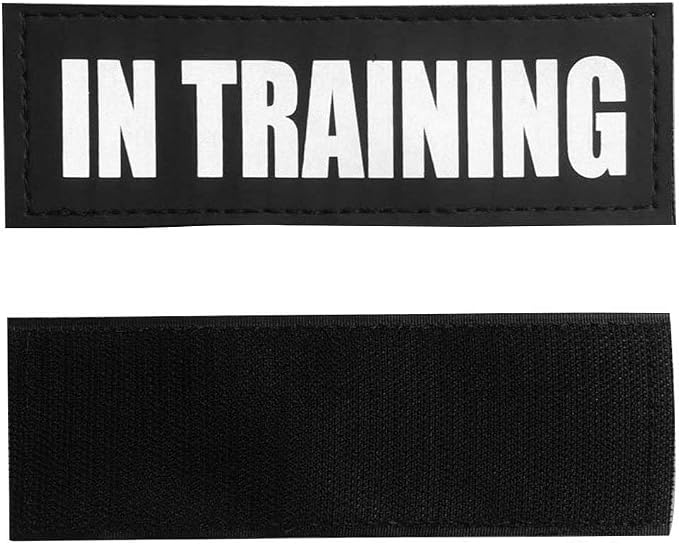 Fairwin in Training Patches, Reflective and Removable Dog Tags for Service Vest Dog Harness