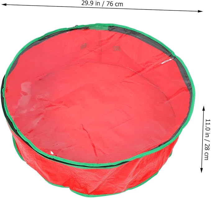 MAGICLULU 1pc Christmas Wreath Storage Bag Window Packing Bag for Holiday Decorations for Wreaths and Seasonal Items Storage Container