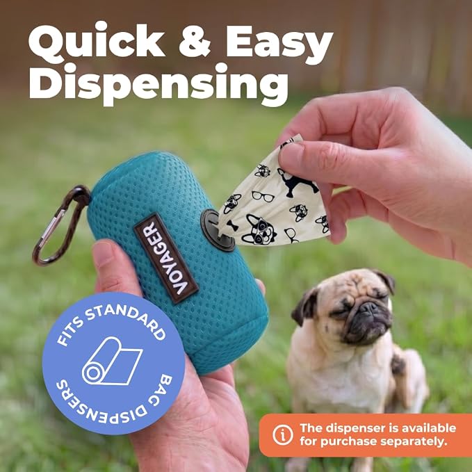Best Pet Supplies Poop Bags for Dogs - White, 150 Count | Scented, Leak-proof, Easy-Tear perforations, 15 Thick Bags per roll, Outdoor Walking & Travel, Fits Standard Holders