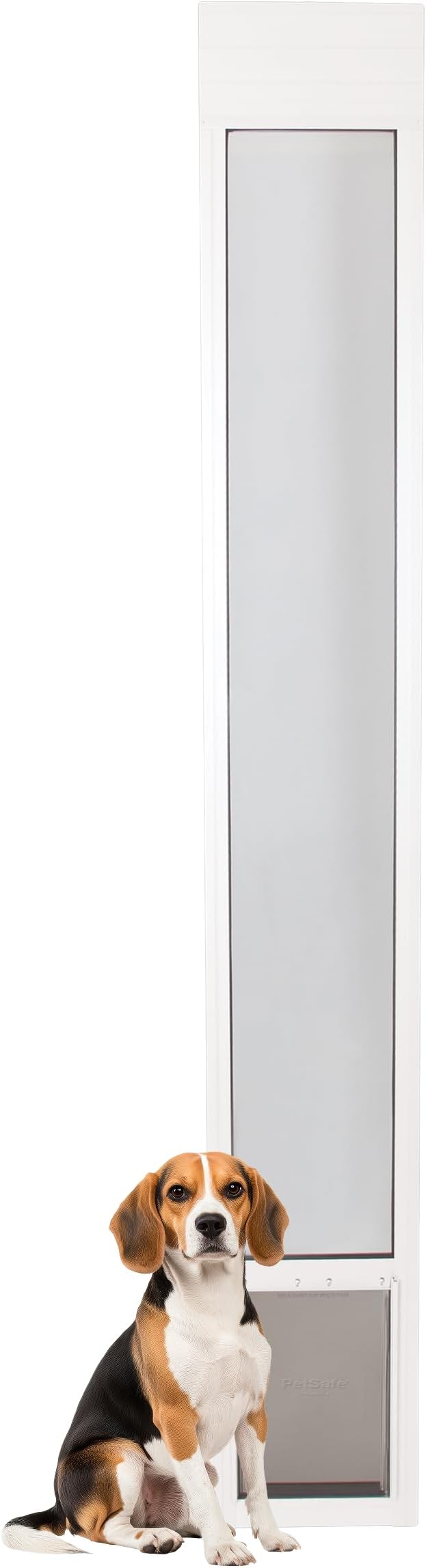 PetSafe Sliding Glass Pet Door, 1 Piece, Medium Dogs to 40 lbs, White