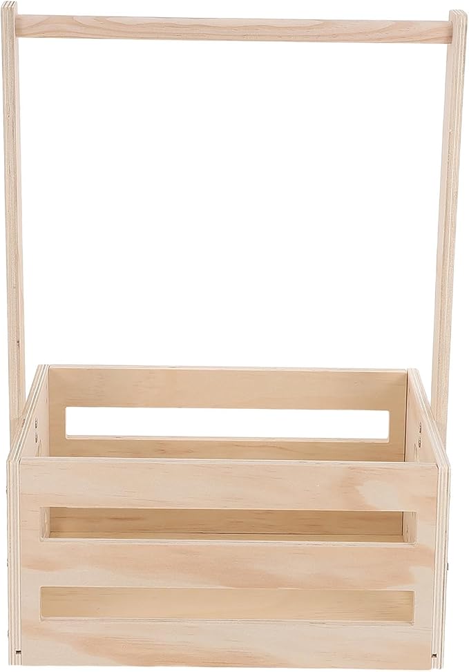 Wooden Pet Storage Organizer - Dog Crate Closets for Small Pets - Cute Wooden Clothes Hanger Rack and Storage Bin for Toys Costumes and Accessories, 20x13.5x9