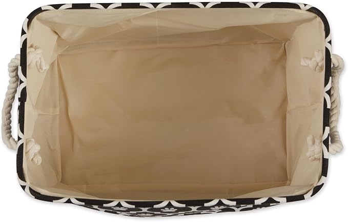 Bone Dry 6192 Pet Storage Collection Lattice Paw Print, Medium Rectangle, Black