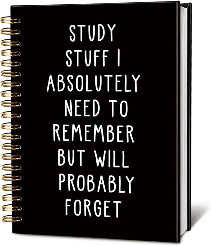 LIANGW Funny Notebooks for Work,School Stuff Journal for Women & Men | College Ruled Journaling Notebook for Writing,School Supplies for Teen Girls,5.5x8.3 Inch