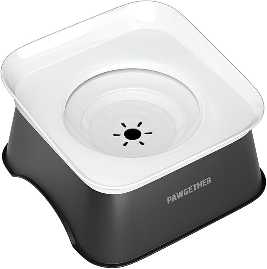 PAWGETHER® No Spill Water Bowl for Dog 2L/68oz Splash Proof Slow Drinking Dog Bowls on Vehicle Travel No Drip Slow Water Bowl for Messy Drinkers Perfect for Small to Medium Sized Dogs