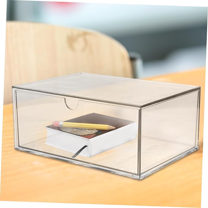 Veemoon Desk Organizer Drawer Type Storage Box Compartment Storage Case for Makeup Stationery and Office Supplies Efficient Categorization Adequate Space and Easy Cleaning