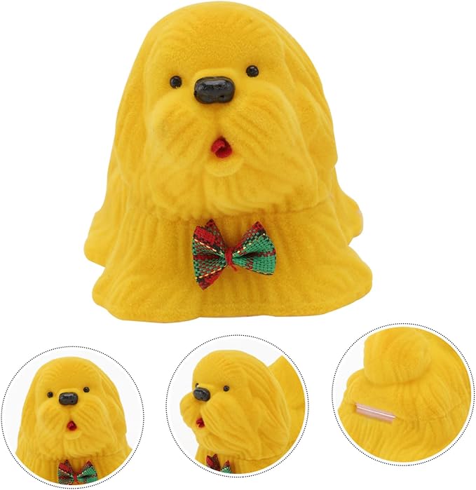 SHINEOFI Cartoon Dog Ring Box Flocking Jewelry Storage Organizer | Portable Travel Packing Size, Drawer Use, Christmas and Valentine’s Day Gift Choice, Plastic Construction