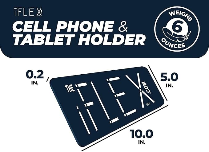 Adjustable Cell Phone Stand & Tablet Stand for Work & Home – Flexible Phone Holder Perfect iPhone Stand for Video Calls & Holds Any Device – Non-Slip Grip, Strong & Durable (Dark Blue / 2-Pack)