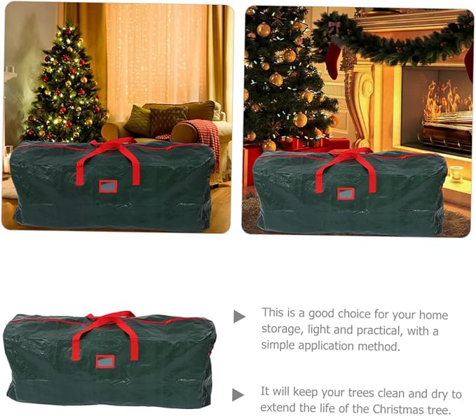 BESPORTBLE Large Christmas Tree Storage Bag Organizer Handles Heavy Duty Household Storage for Holiday Trees and Decorations