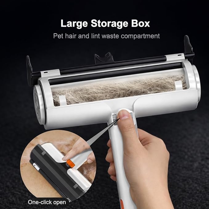Pet Hair Remover for Furniture, Reusable Pet Hair Removal Tool, Self Cleaning Fur Remover for Couch, Carpet, Rugs, Bedding & Car Seats, Dog & Cat Hair Remover