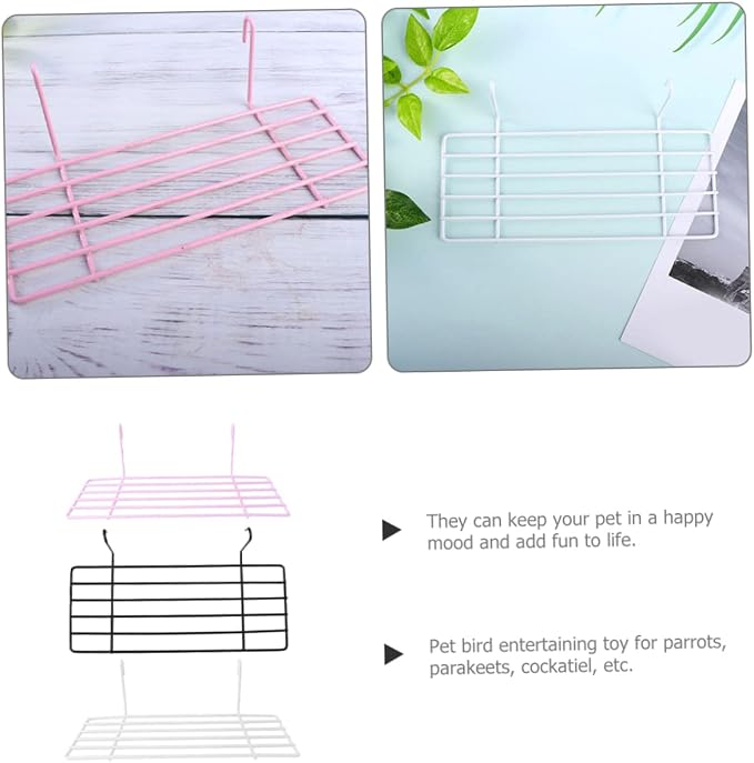 3pcs Parakeet Wall-Mounted Bird Platform Perch Stand for Pets Multifunctional Display and Play Area