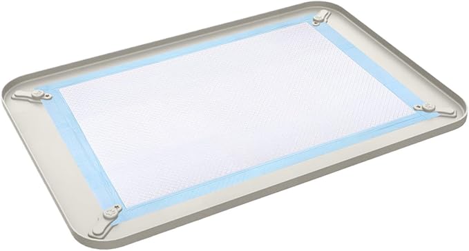 Pee Pad Holder - Silicone Tray, Spillproof Non Slip Pet Training Accessory