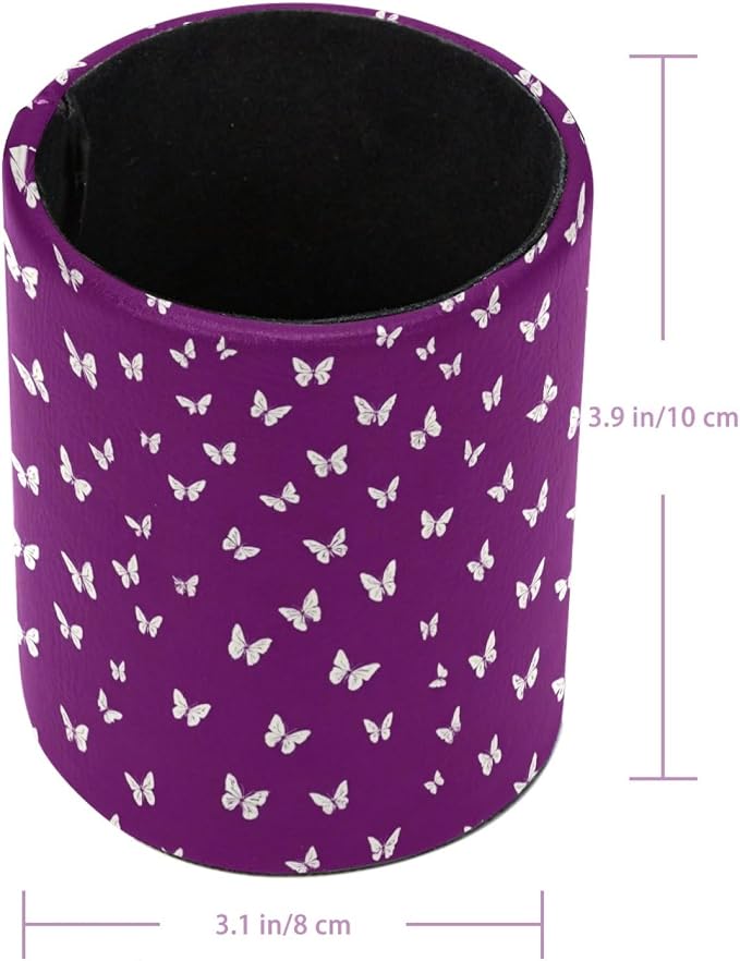 Butterflies Pen Holder, Pencil Cup Marker Brush Holder Desk Storage Case, Desktop Organizer for School Office Home Supplies