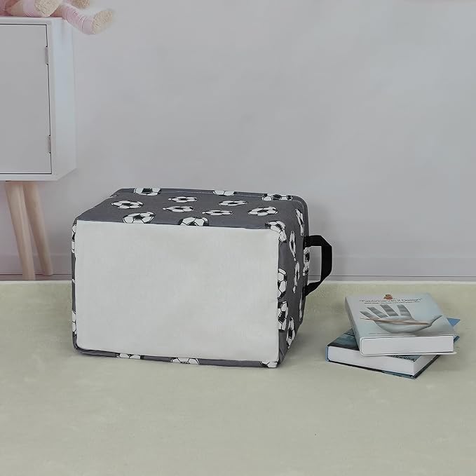 Rectangular Football Storage Basket | Gifts Bag for Toys,Books,Clothes,Gifts,Pets-Perfect for Home,Office,Nursery,Dorm,Shelf