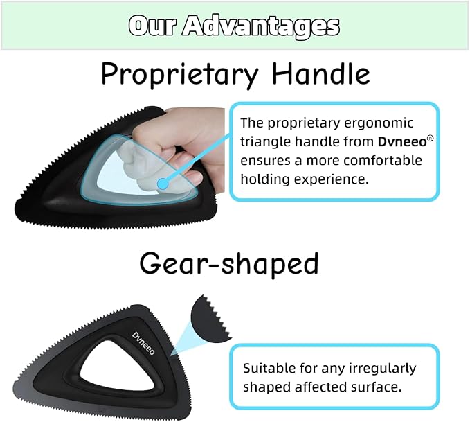 Pet Hair Removal Tool, Carpet Dog Hair Remover for Car Interior- Rapid Removal, Durable & Ergonomic, for Car Mats, Couch, Furniture, Carpets (Brown)