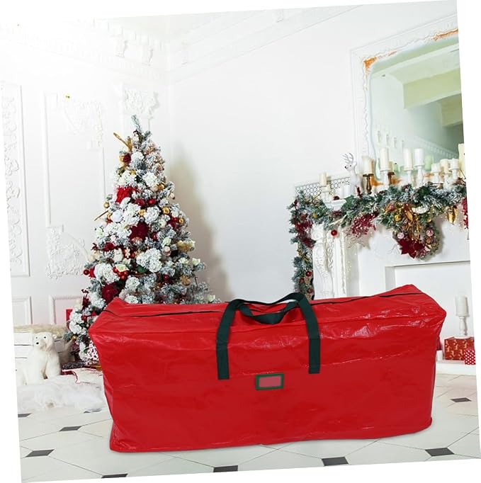 Large Capacity Christmas Tree Storage Bag Non Woven Storage Container for Holiday Decorations with Handles