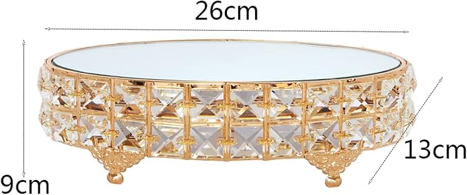 Cake Stand Wedding Crystal Dessert Stand Display Stand Ornament Dessert Cold Tea Stand Cosmetic Organizer Cake Stand Cake Plate Candy Cupcake Dessert Display Shelves (Color : D) (Transparent)