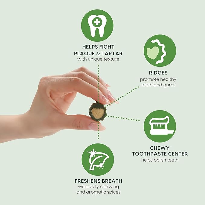 Ark Naturals Small Breed Soft Brushless Toothpaste + Breath Bursts Bundle - Vet Formulated Dog Dental Chews for Small Breeds - Helps Reduce Plaque & Tartar, Polishes Teeth, and Freshens Breath