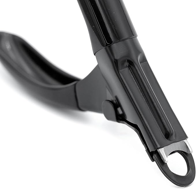 Jeffers Pet Nail Trimmer Large Hole Black – Guillotine Clippers for Dog, Cat, Puppy & Small Animal Grooming – Stainless Steel Blade, Non Slip Grip, Pet Grooming Tool for Home & Travel