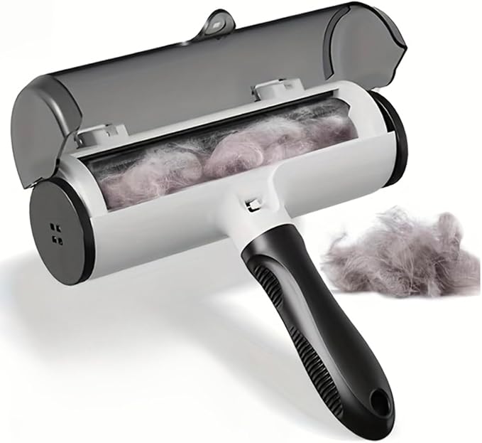 Neatly.co Reusable Pet Hair Remover Roller - Eco Friendly Self-Cleaning Lint Roller for Dog and Cat Fur - Best for Furniture, Couch, Carpet & Car Seats