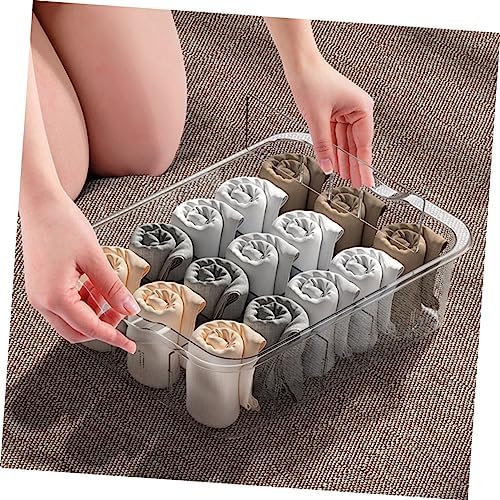 Type Socks Organizer Box Dividers Multi-functional Storage for Underwear Socks Items Design for Easy Visibility Closet Drawer