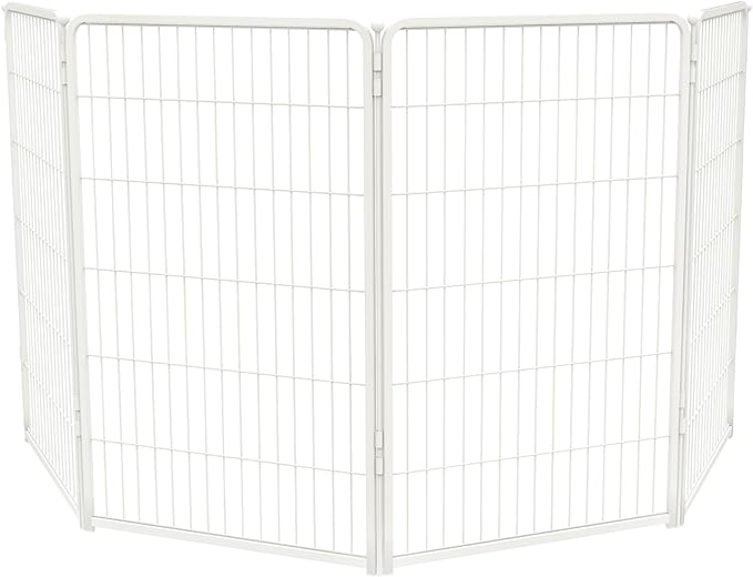 FXW Homeplus Indoor Dog Playpen, 45" H, 4 Panels, for Large Dogs | Stress-free play, Heavy-duty, Semi-open design, Easy setup, Threshold-free gate, Expandable, Patented
