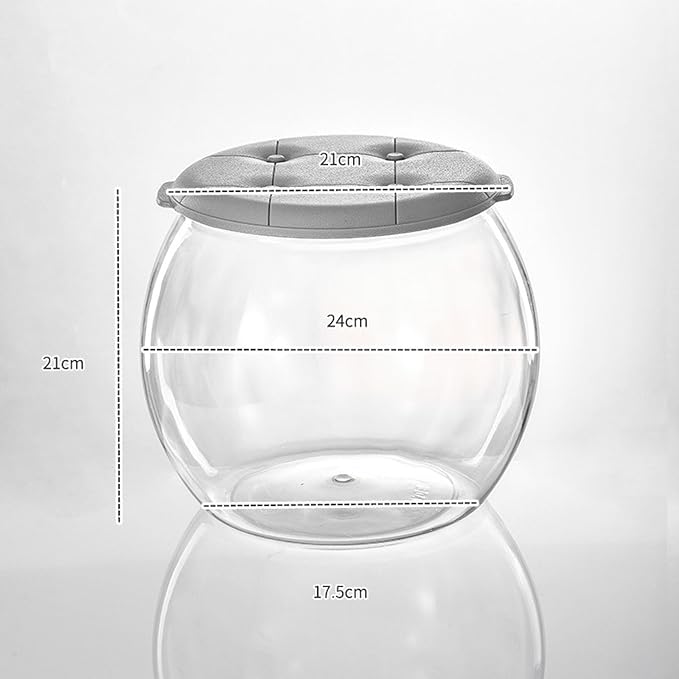 Multifunctional Clear Storage Bin and Stool Craft of PP PET for Home Use with Stackable Designs to Saving Space