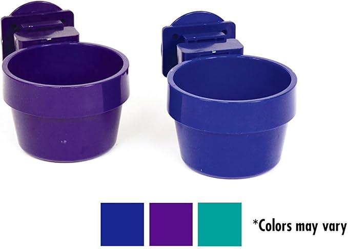 (2-Pack) Ware Plastic Slide-N-Lock Small Pet Crock, 10 Ounce - Assorted Colors