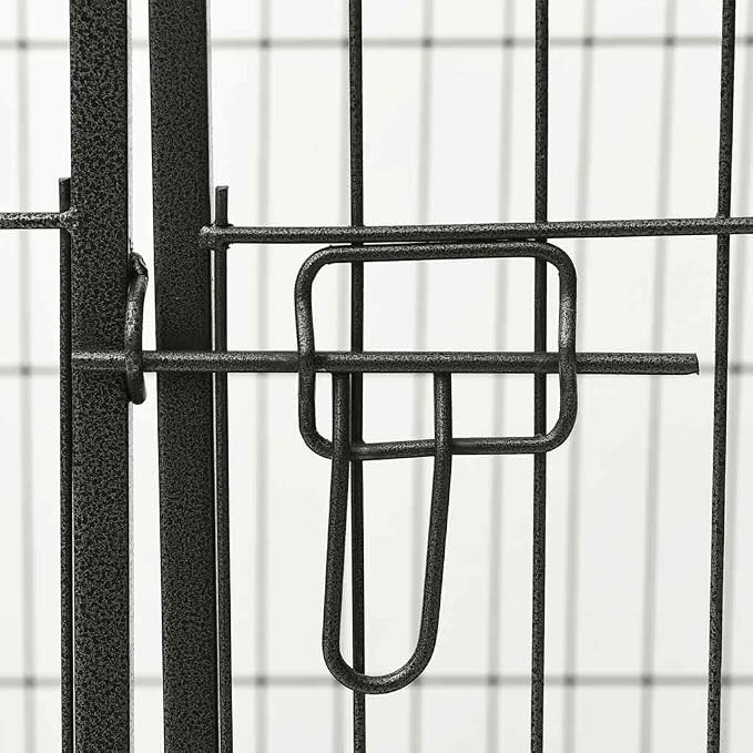Heavy Duty Dog Playpen for Small Pets, Folding Metal Exercise Pen with Security Latch, 36 x 23.2 x 24 Inches, Indoor and Outdoor Pet Enclosure