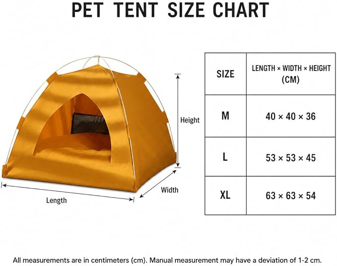 Personalized Dog Cat Pet Tent for Indoor with Name & Paw Print Multicolor (Pink)