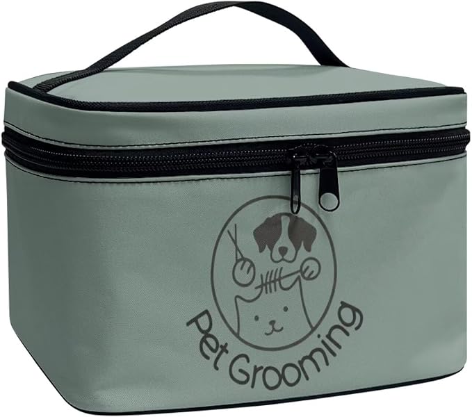 Green Travel Makeup Bag for Women Large Capacity Cosmetic Case for Women Portable Makeup Organizer with Brush Holders for Vacation Trip Daily
