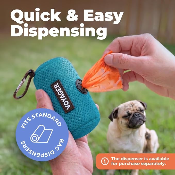 Best Pet Supplies Poop Bags for Dogs - Assorted Colors, 900 Count | Scented, Leak-proof, Easy-Tear perforations, 15 Thick Bags per roll, Outdoor Walking & Travel, Fits Standard Holders