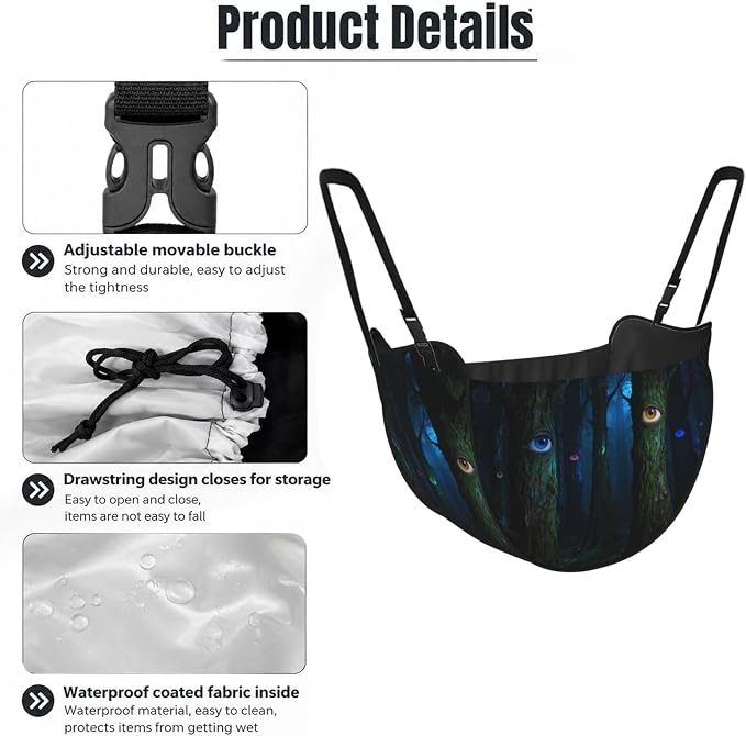 Eyes with trees Car Seat Organizer-Backseat Storage Bag for Travel | Waterproof Durable. Holds Snacks Gear Essentials. Fits Most Cars.