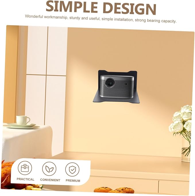 DOITOOL Wall Mounted Bracket for Cameras Heavy Duty Metal Mounting Bracket Space-saving Design for Home Use Easy Installation for Living Rooms and Bedrooms and Multipurpose Storage