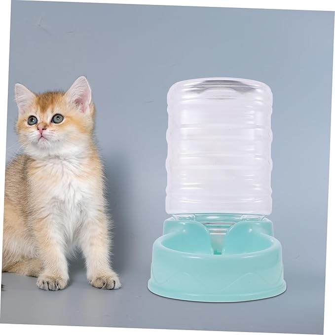 HEMOTON Automatic Dog Water Feeder Dispenser Gravity Design Pet Accessory for Easy Feeding Durable Self Filling Bowl for Dogs and Cats Saving Water