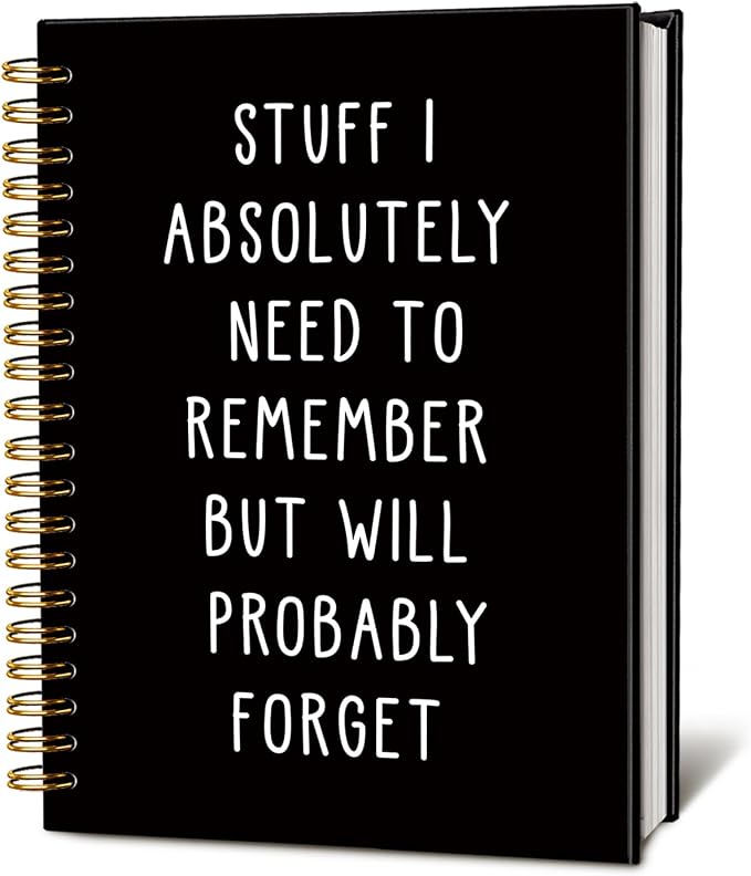 Funny Notebooks for Work, Funny Work Gifts for Coworkers & Boss | Coworker Office Gifts for Men Women, Fun Spiral Notebooks Journals for Writing, Funny Office Supplies 5.5x8.3 Inch