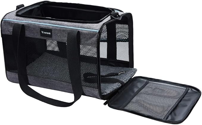 Vceoa 19"x12"x12" Pet Carrier for Cats | Toy of Fabric Pet Home