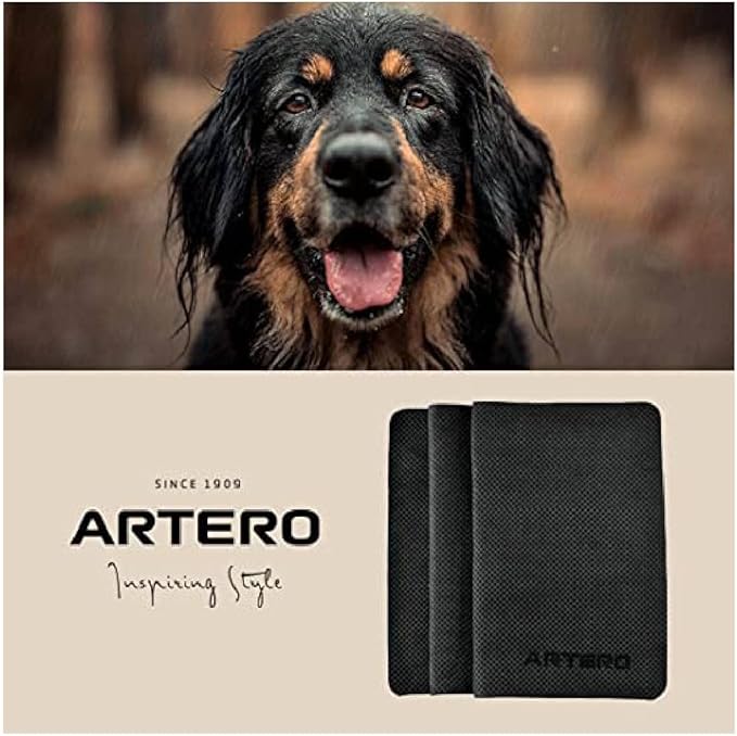 Artero Samba. Ionized Carbon Ultra-Absorbent Towel. Capable of reducing Drying time by 50%.