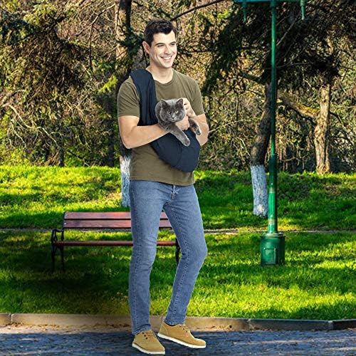 CUBY Dog and Cat Sling Carrier - Hands Free Reversible Pet Papoose Bag - Soft Pouch and Tote Design - Suitable for Puppy, Small Dogs Cats Outdoor