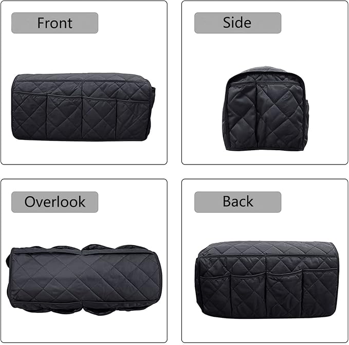 2 in 1 Waterproof Armrest Covers Sofa Arm Organizer with 14 Pockets for Tablet Magazines TV Remote Holder, Anti-Slip Recliner Couch Armchair Slipcover Furniture Sofa Arm Protector Storage Caddy Pouch
