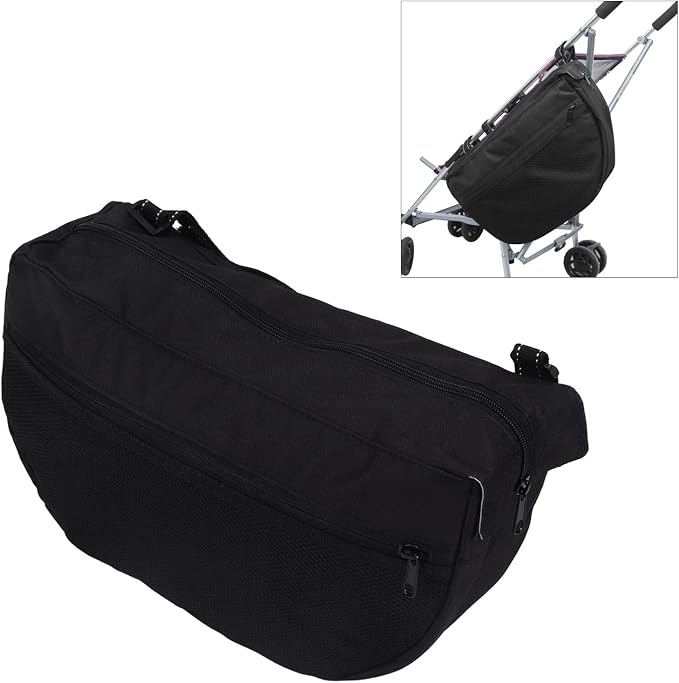 Stroller Side Saddle Bag Adjustable Organizer with Pockets for Travel and Baby Essentials