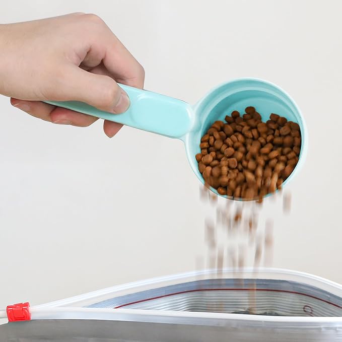 ComSaf Dog Food Scoop 1 Cup Size, Pet Food Measuring Cup for Dogs and Cats | Pet Food Scooper, One-Cup Portion Measure, Long Handle, Dry Kibble, For Feed Storage Bins, Dishwasher Safe