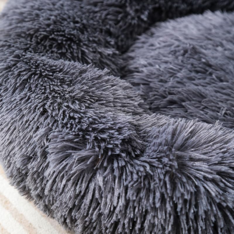 Dog Pillow Cat Beds Donut Dog Bed Rabbit Beds Small Dogs Bed Puppy Bed Fluffy Pet Bed Calming Beds Donut Bed Cat Pillow Up to 7 Lbs Small Pet