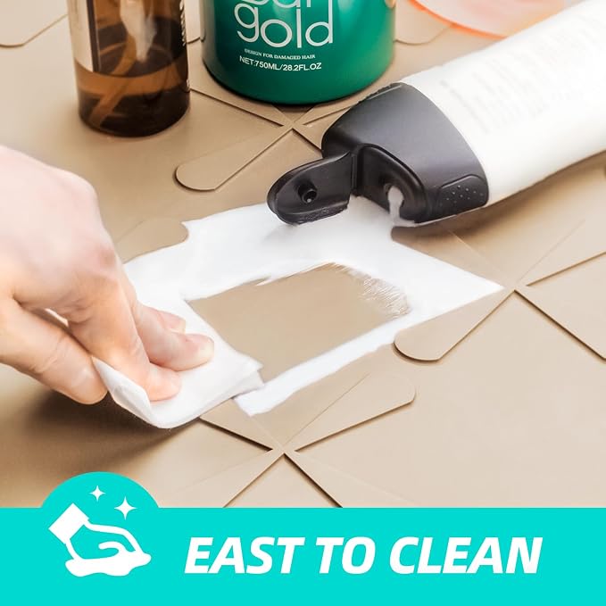 Waterproof Under Sink Mat Silicone 40"x19", Kitchen Cabinet Liner | BPA-Free Silicone Mat with Raised Lip Protects Cabinets from Leaks, Versatile Home Organizer for Bathroom, Pets, Boots, Floor